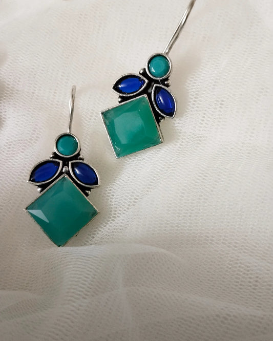 Multi colour silver Replica earrings