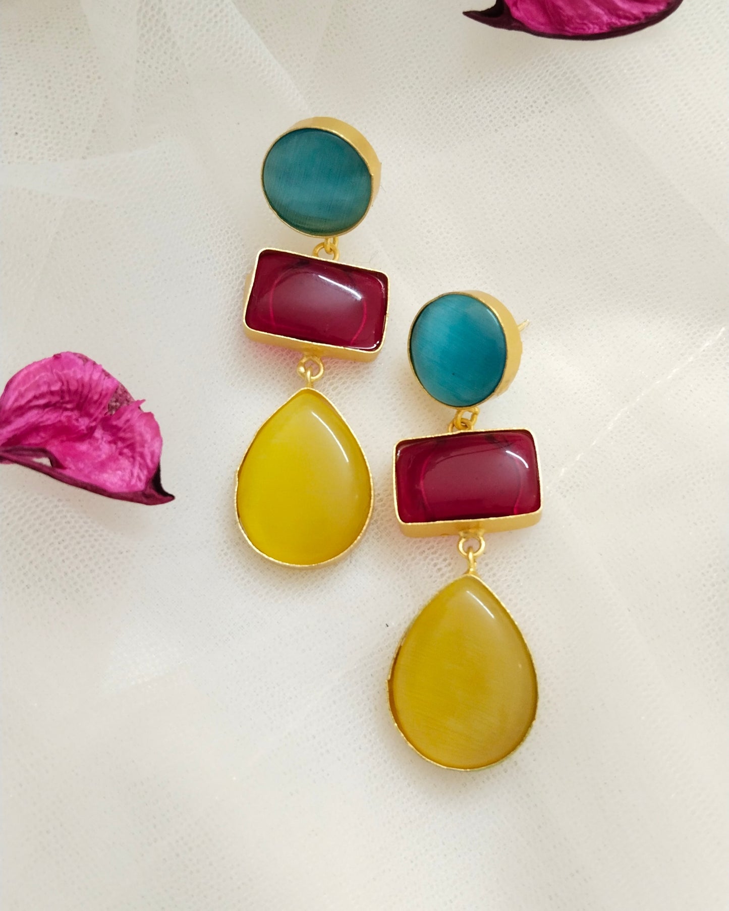 ABM0001 Monalisa Stone drop Earring