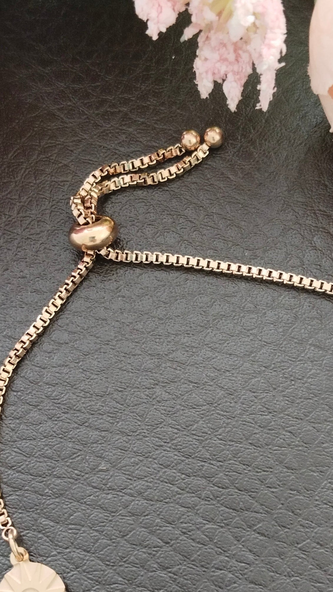 Anti tarnish Stainless Steel Evil eye adjustable Bracelet