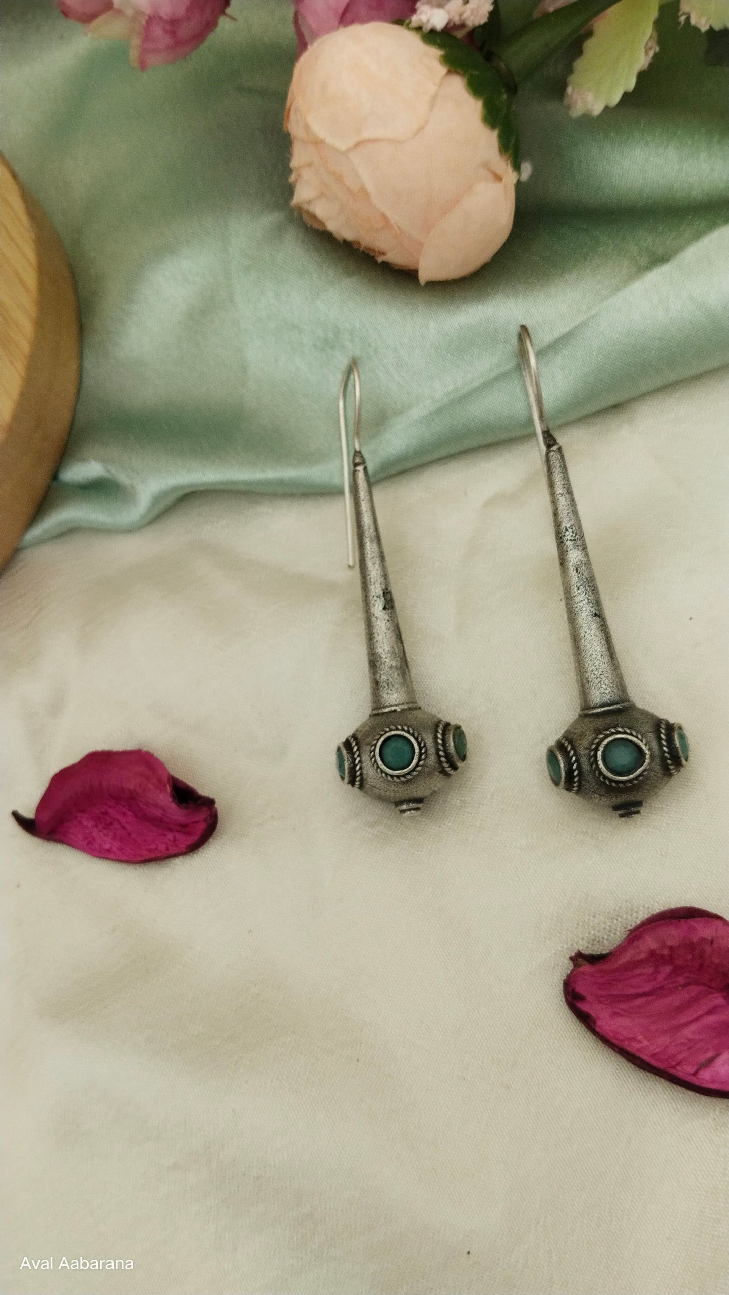 Sleek Silver Replica hook earrings