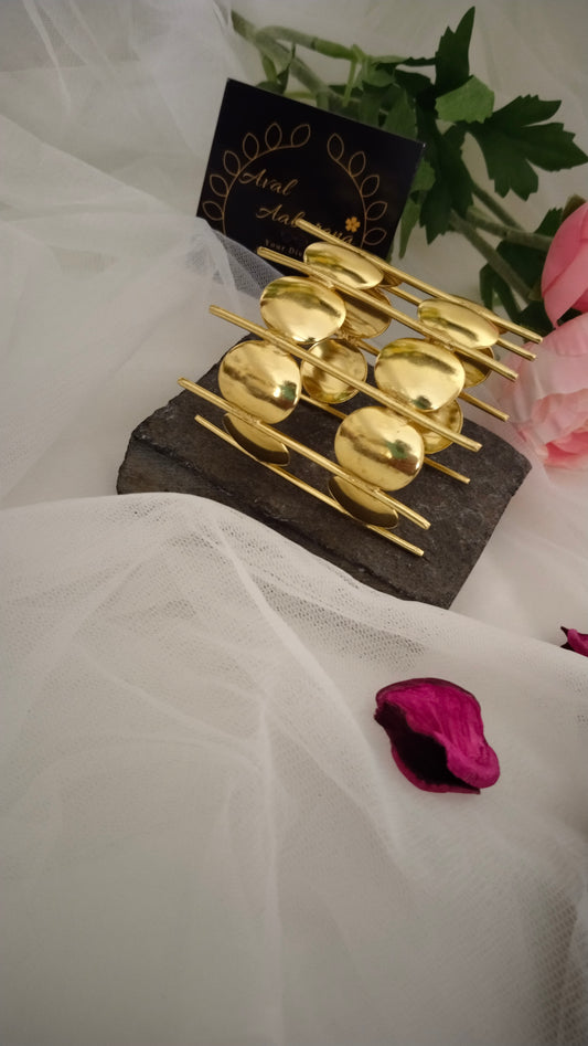 Unique western golden hand cuff /Bracelet/kada