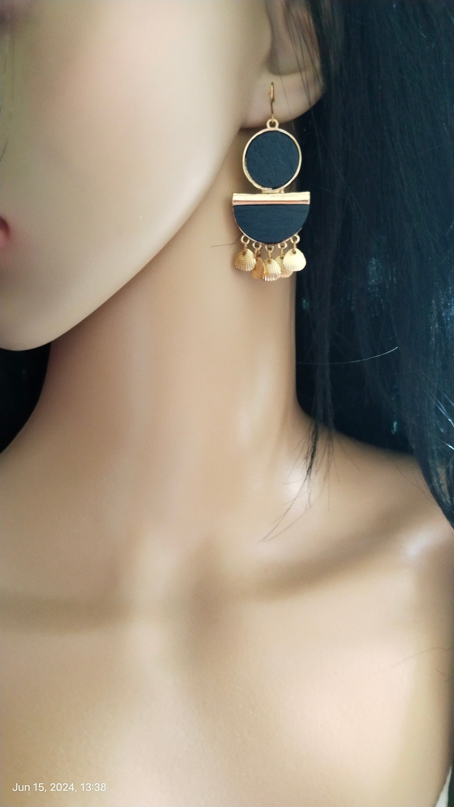 Wooden stylish western earring