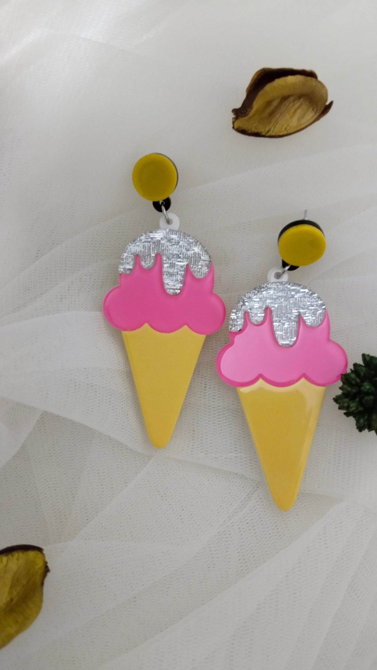 Kids & teens funky icecream earrings