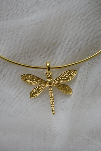 ABH0002 Brass Dragon fly Hasli choker
