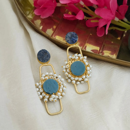 ABD0001 Statement Druzy stone earring