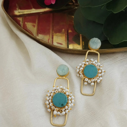 ABD0001 Statement Druzy stone earring