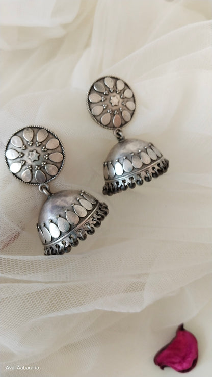 Bold Silver Replica self designed Jhumka