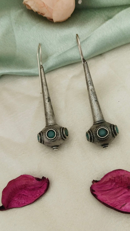 Sleek Silver Replica hook earrings