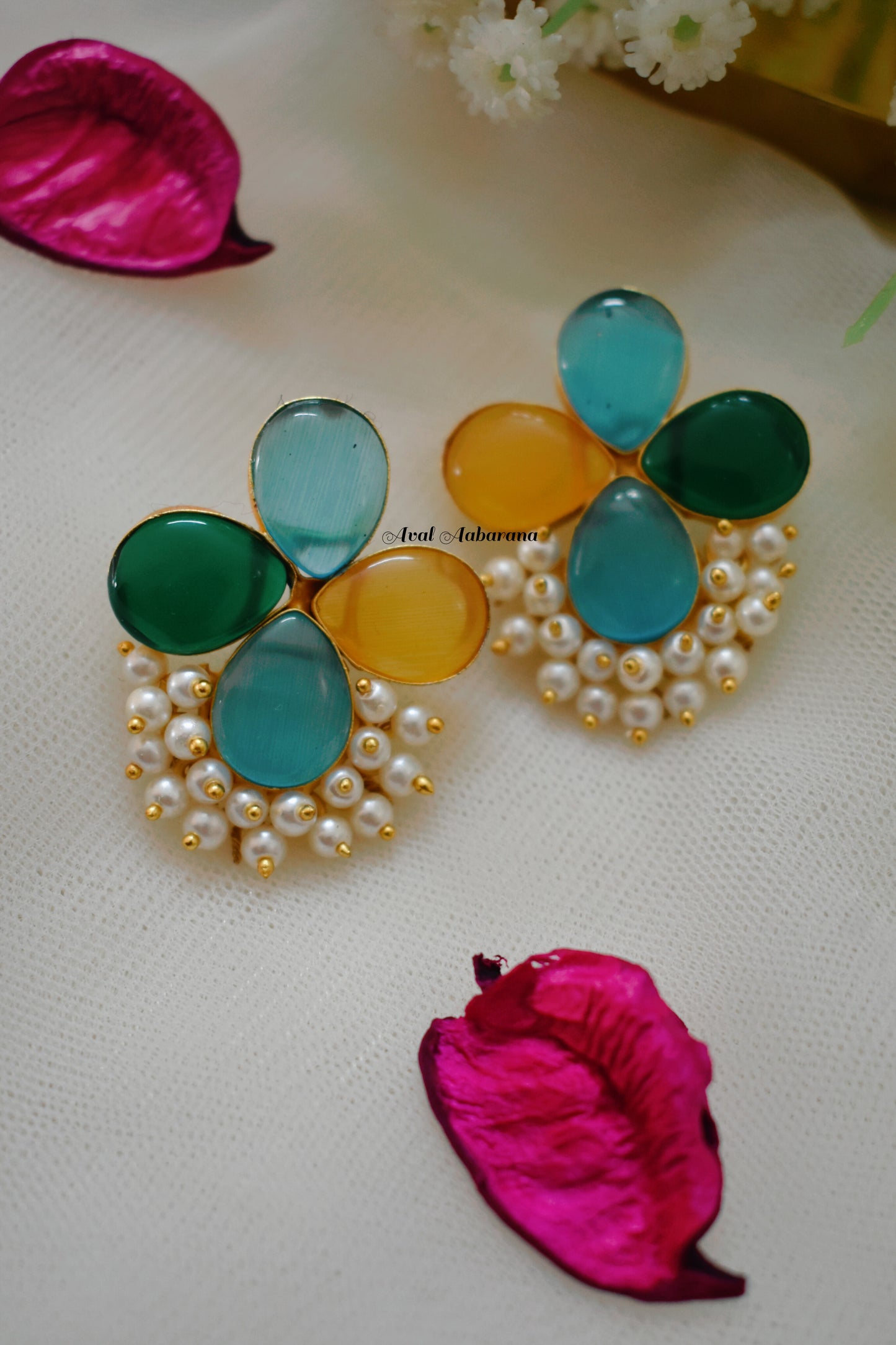 Multi colour earring