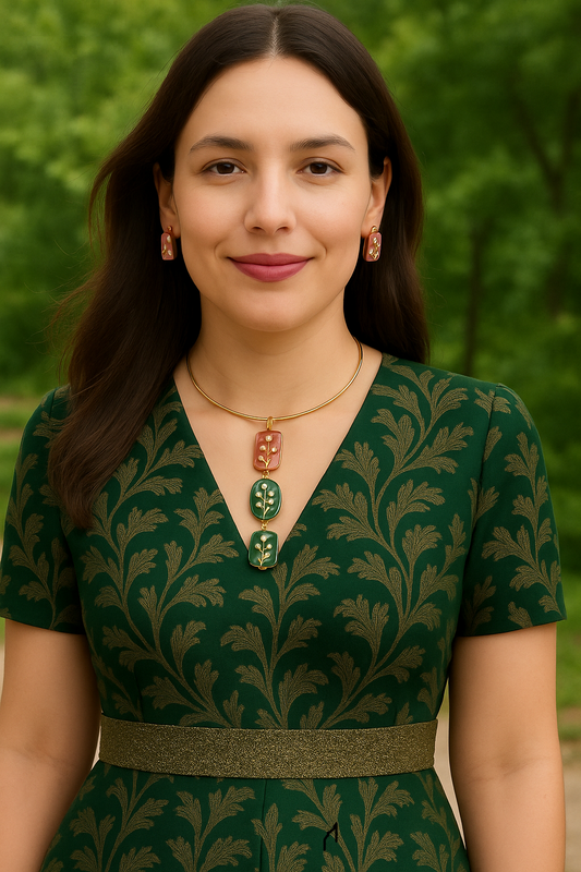 long multicolor hasli choker, hasli, choker , necklaces for women, aval aabarana , best jewellery brand