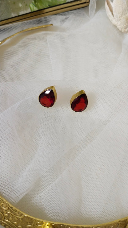 The statement Bold Hasli necklace set ( Royal blue & Red/