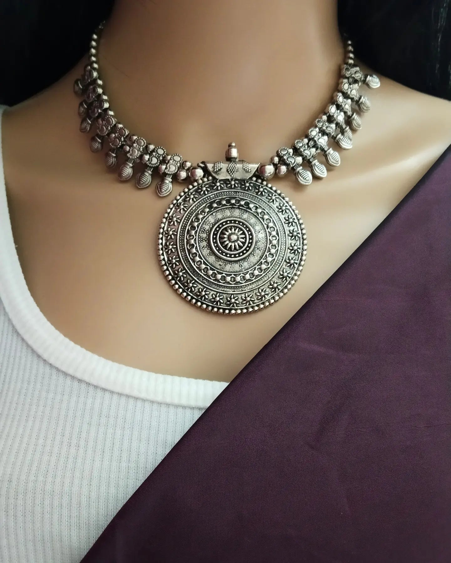 Beautiful Oxidised neckwear