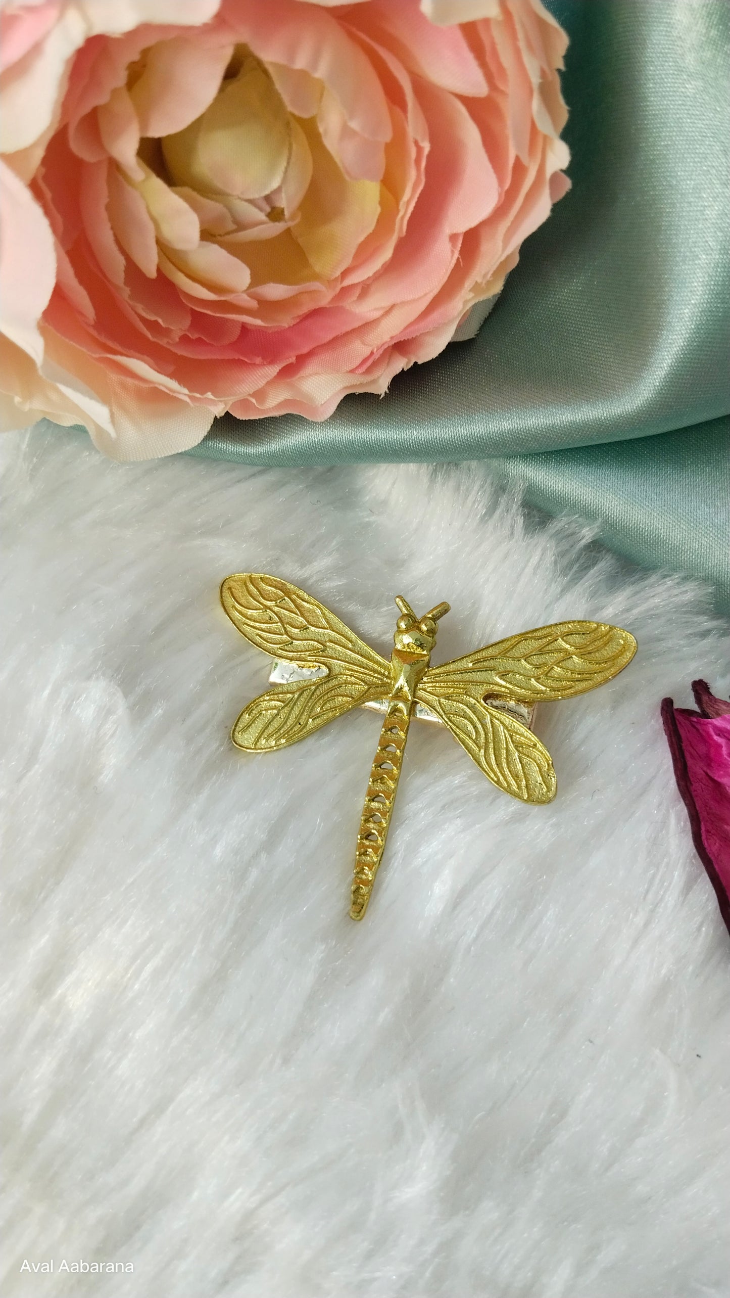 Beautiful stone settled pure Brass Hair clips for kids & adults