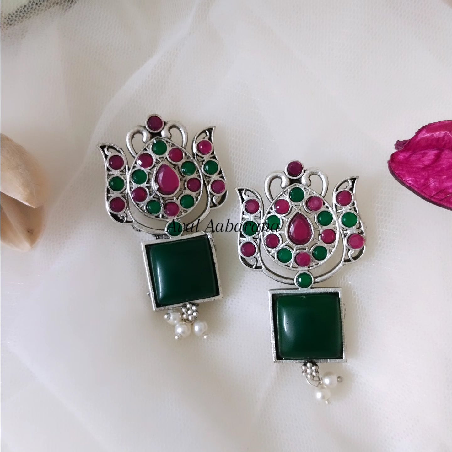 Premium Silver replica earrings