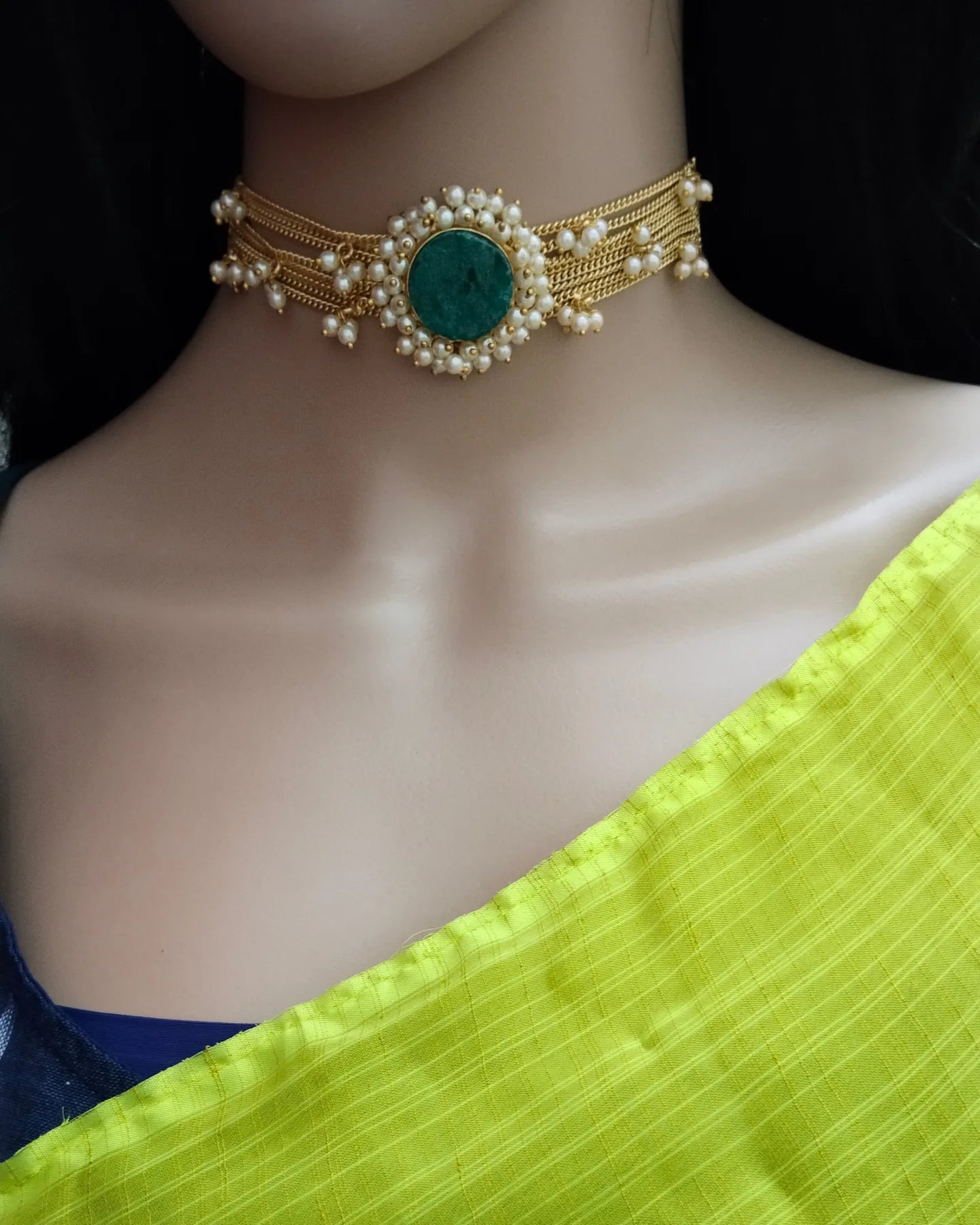 2 in 1   druzy stone bracelet cum choker