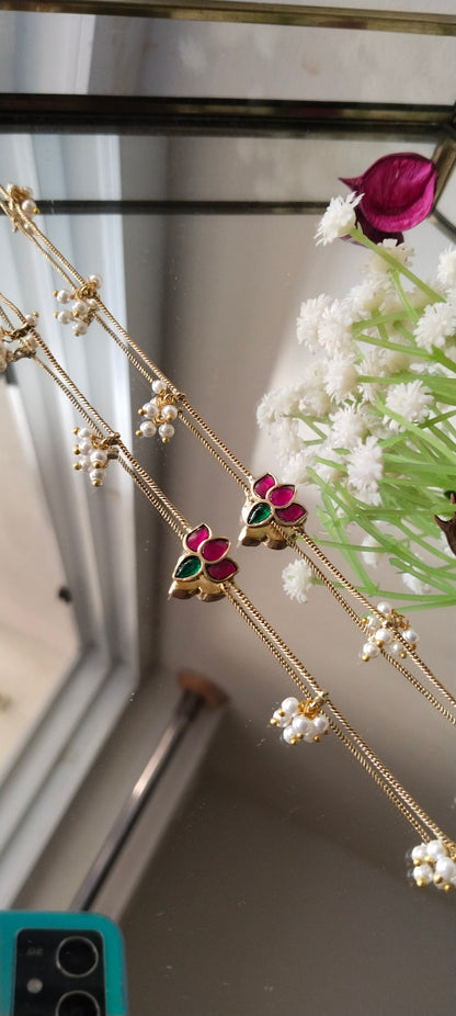 Premium lotus & Butterfly Anklet chain