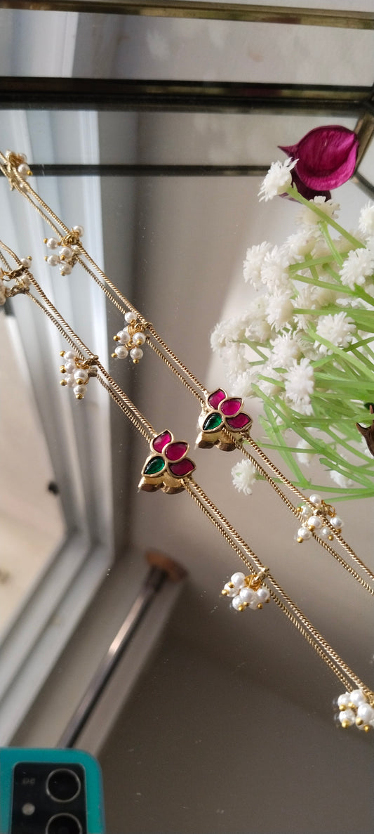 Premium lotus & Butterfly Anklet chain