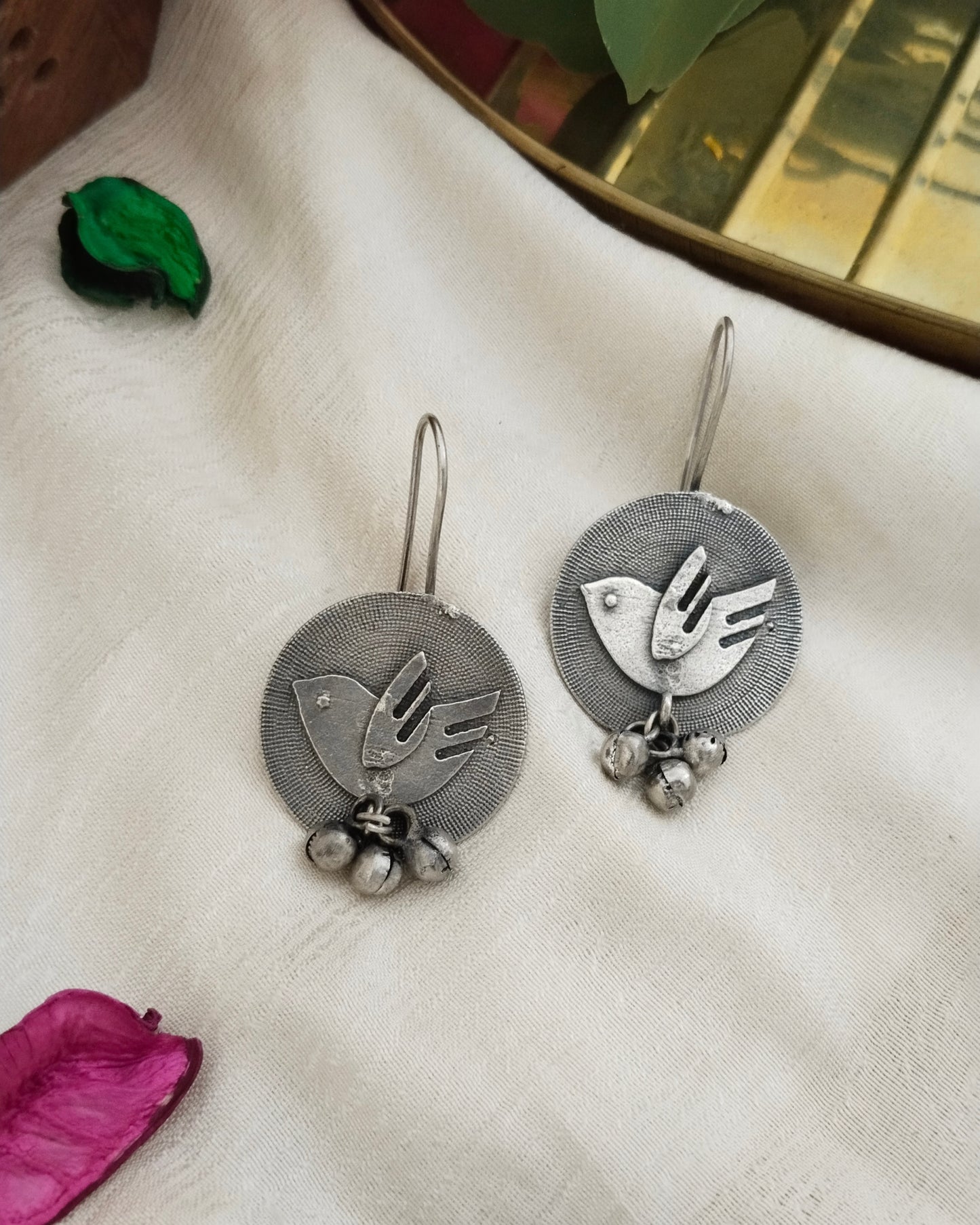 Cute Bird silver replica earring